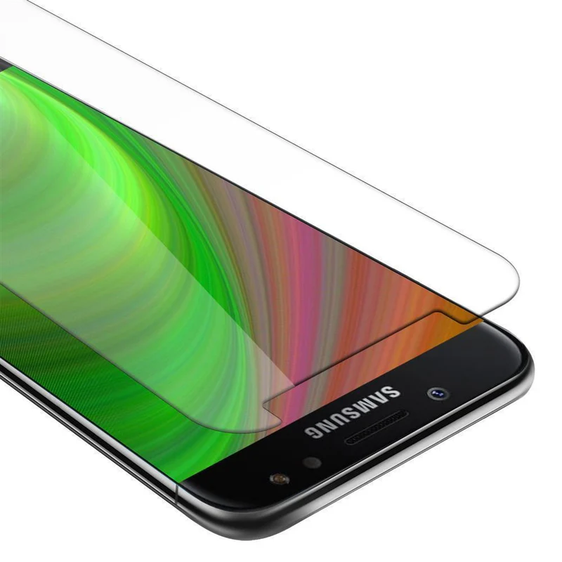 Cadorabo Panzer Folie kompatibel mit Samsung Galaxy J5 2017 / J5 PRO - Schutzfolie Gehärtetes (Tempered) Display-Schutzglas in 9H Härte mit 3D Touch Kompatibilität