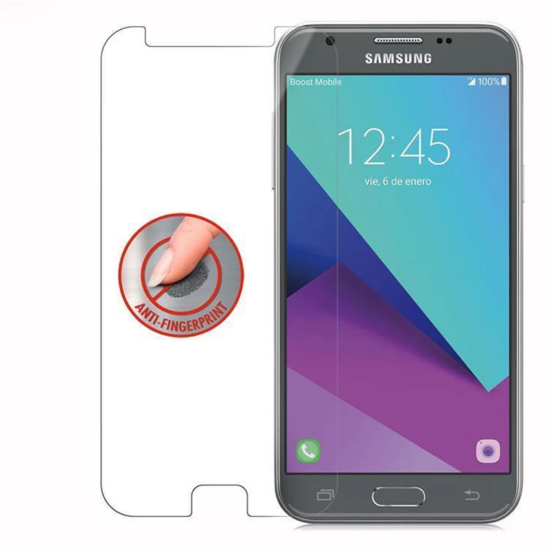 Cadorabo Panzer Folie kompatibel mit Samsung Galaxy J3 2017 - Schutzfolie Gehärtetes (Tempered) Display-Schutzglas in 9H Härte mit 3D Touch Kompatibilität