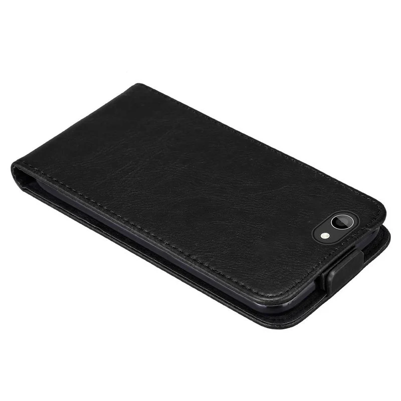Cadorabo Hülle kompatibel mit WIKO HIGHWAY Schutzhülle im Flip Design aus glattem Kunstleder