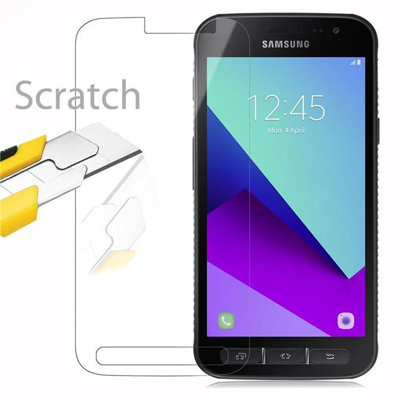 Cadorabo Panzer Folie kompatibel mit Samsung Galaxy XCover 4 / XCover 4s - Schutzfolie Gehärtetes (Tempered) Display-Schutzglas in 9H Härte mit 3D Touch Kompatibilität
