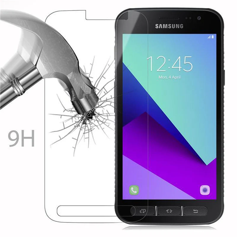 Cadorabo Panzer Folie kompatibel mit Samsung Galaxy XCover 4 / XCover 4s - Schutzfolie Gehärtetes (Tempered) Display-Schutzglas in 9H Härte mit 3D Touch Kompatibilität