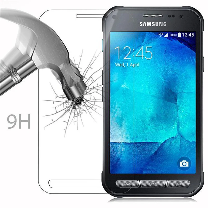 Cadorabo Panzer Folie kompatibel mit Samsung Galaxy XCover 3 - Schutzfolie Gehärtetes (Tempered) Display-Schutzglas in 9H Härte mit 3D Touch Kompatibilität