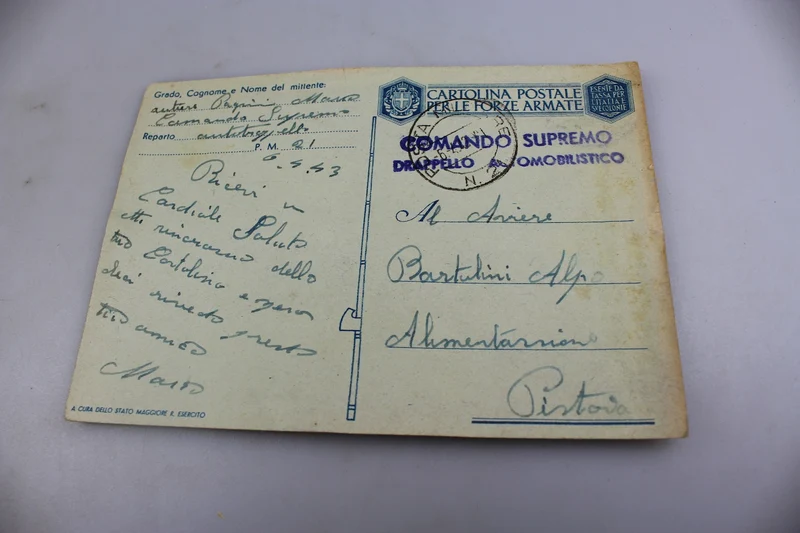 Postkarte FFAA "Fronte Albano-Greco"