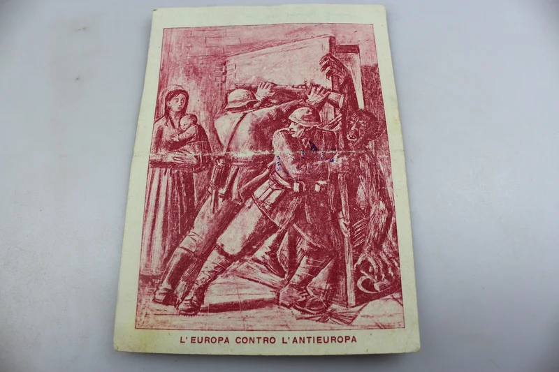 Postkarte "Europa gegen Antieuropa".