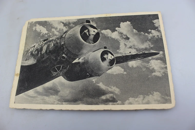 Postkarte "Kriegsflugbomber".