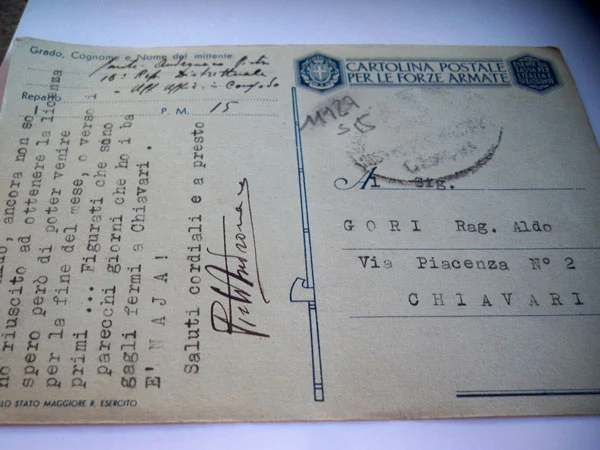 Postkarte "Der Kaiser belohnt seine tapferen Soldaten"
