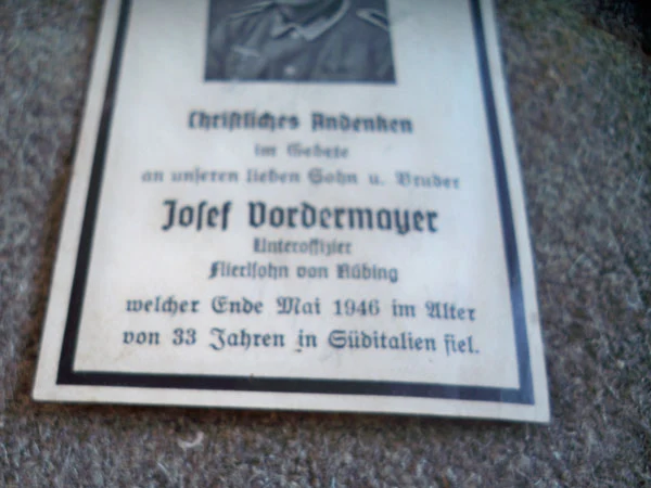 Sterbebilder Süditalien Mai 1946
