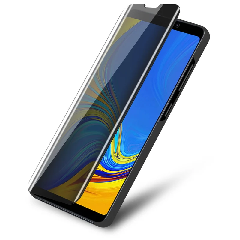 Cadorabo Hülle kompatibel mit Samsung Galaxy A9 2018 Clear View Spiegel Schutzhülle mit Standfunktion 360 Grad Schutz