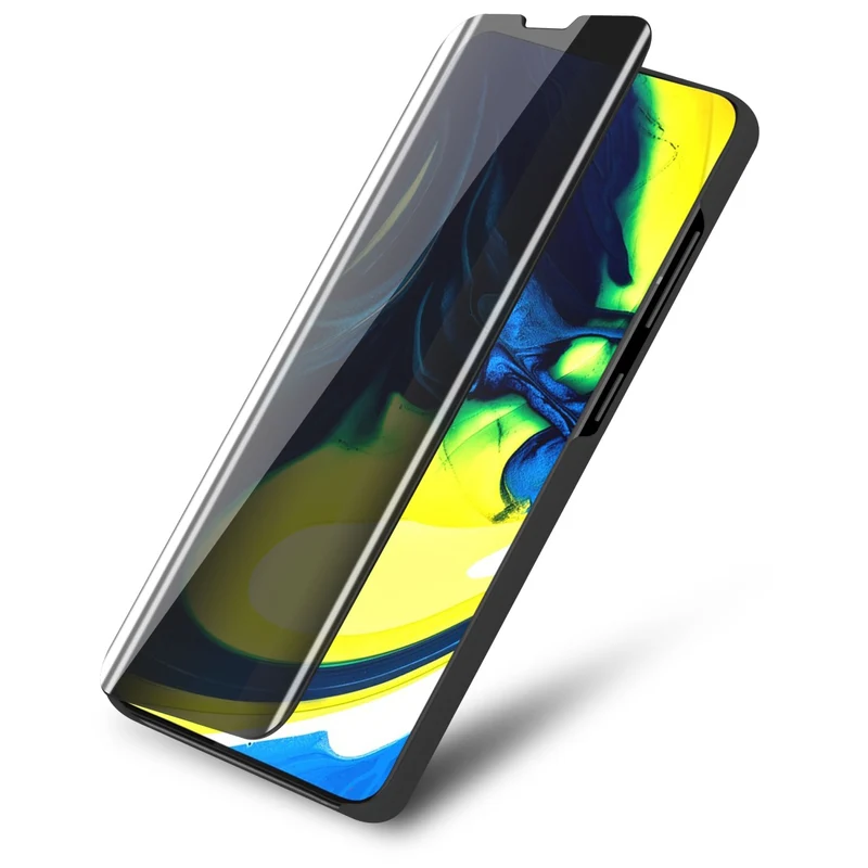 Cadorabo Hülle kompatibel mit Samsung Galaxy A80 / A90 4G Clear View Spiegel Schutzhülle mit Standfunktion 360 Grad Schutz