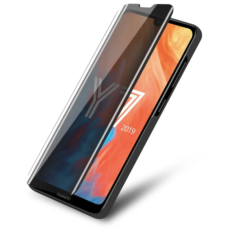 Cadorabo Hülle kompatibel mit Huawei Y7 2019 / Y7 PRIME 2019 Clear View Spiegel Schutzhülle mit Standfunktion 360 Grad Schutz