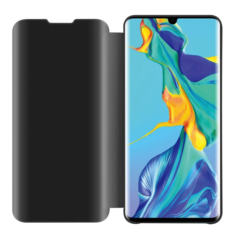 Cadorabo Hülle kompatibel mit Huawei P30 PRO Clear View Spiegel Schutzhülle mit Standfunktion 360 Grad Schutz