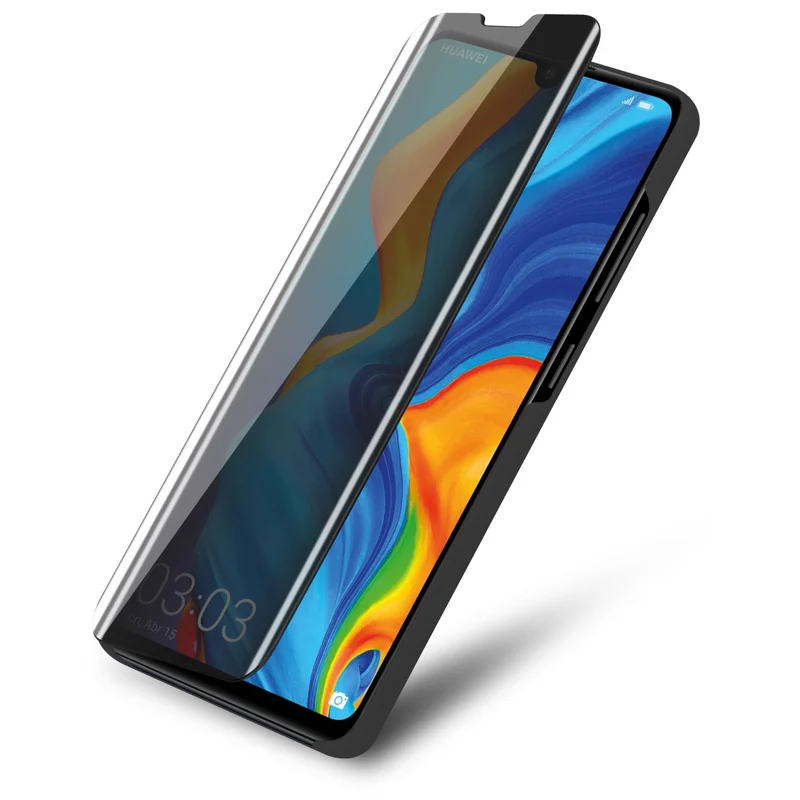 Cadorabo Hülle kompatibel mit Huawei P30 LITE Clear View Spiegel Schutzhülle mit Standfunktion 360 Grad Schutz