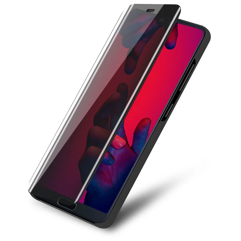 Cadorabo Hülle kompatibel mit Huawei P20 PRO / P20 PLUS Clear View Spiegel Schutzhülle mit Standfunktion 360 Grad Schutz