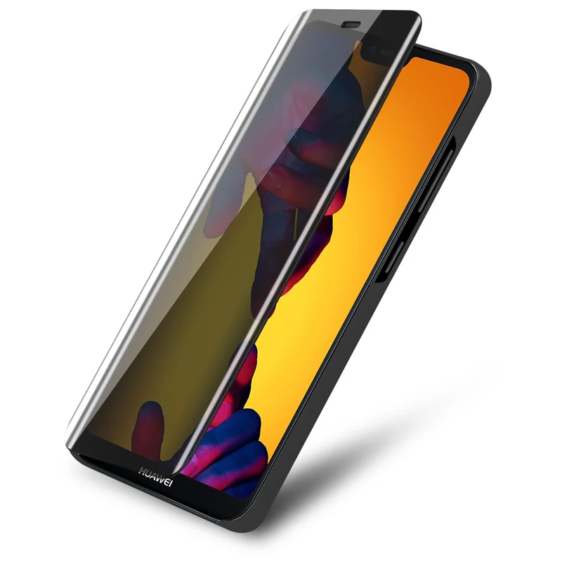 Cadorabo Hülle kompatibel mit Huawei P20 LITE 2018 / NOVA 3E Clear View Spiegel Schutzhülle mit Standfunktion 360 Grad Schutz