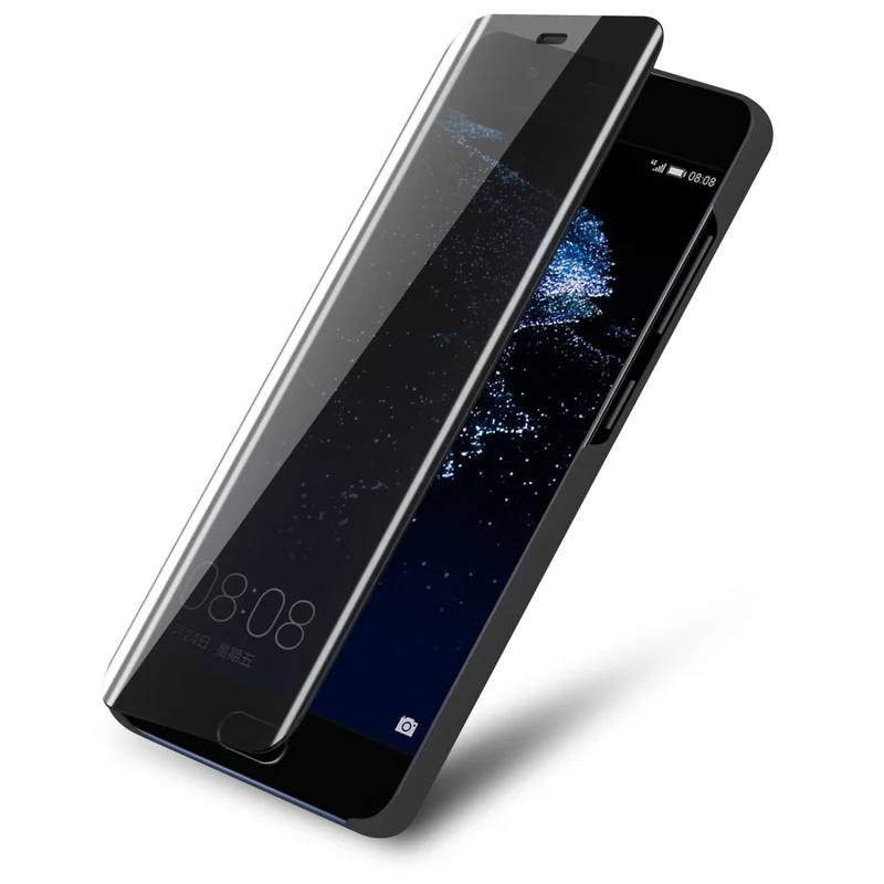 Cadorabo Hülle kompatibel mit Huawei P10 PLUS Clear View Spiegel Schutzhülle mit Standfunktion 360 Grad Schutz