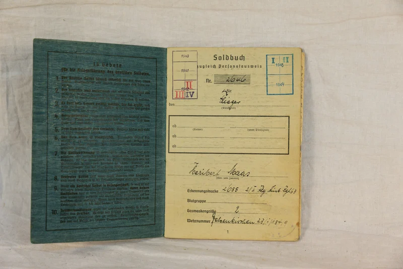 Konvolut Luftwaffe DAK mit Soldbuch italienisch-deutscher Medaille