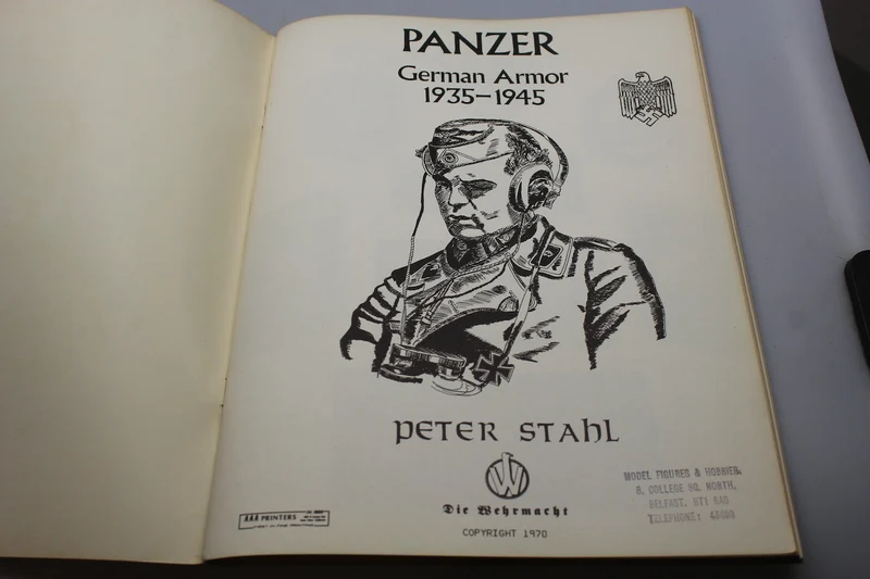 "Panzer - German Armor 1935-1945" Peter Stahl - 1970