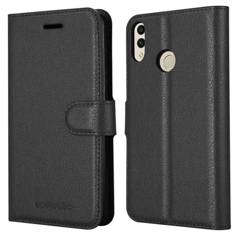Cadorabo Hülle kompatibel mit Honor 8C Schutzhülle mit Magnetverschluss, Standfunktion und Kartenfach