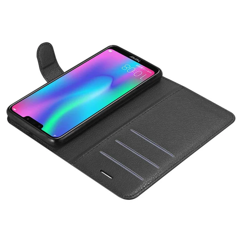 Cadorabo Hülle kompatibel mit Honor 8C Schutzhülle mit Magnetverschluss, Standfunktion und Kartenfach
