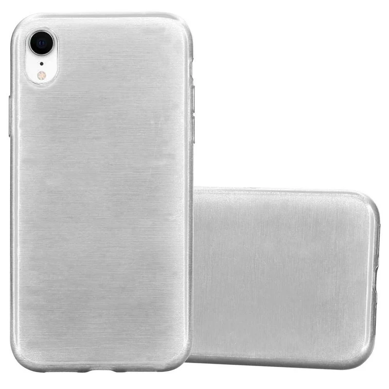 Cadorabo Hülle kompatibel mit Apple iPhone XR Schutzhülle aus flexiblem TPU Silikon im Brushed Design