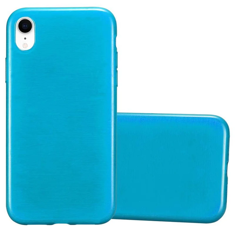 Cadorabo Hülle kompatibel mit Apple iPhone XR Schutzhülle aus flexiblem TPU Silikon im Brushed Design