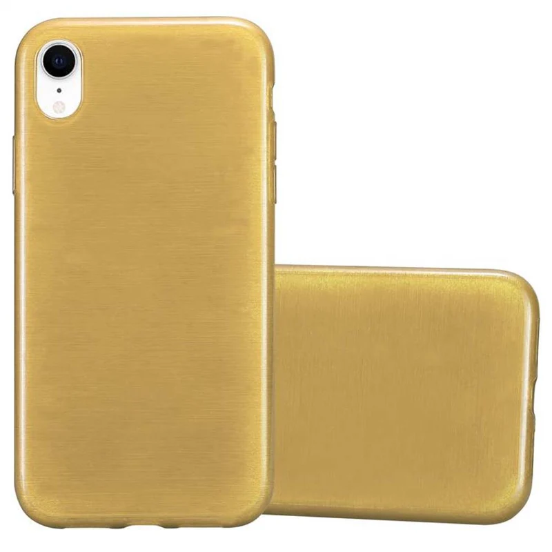 Cadorabo Hülle kompatibel mit Apple iPhone XR Schutzhülle aus flexiblem TPU Silikon im Brushed Design