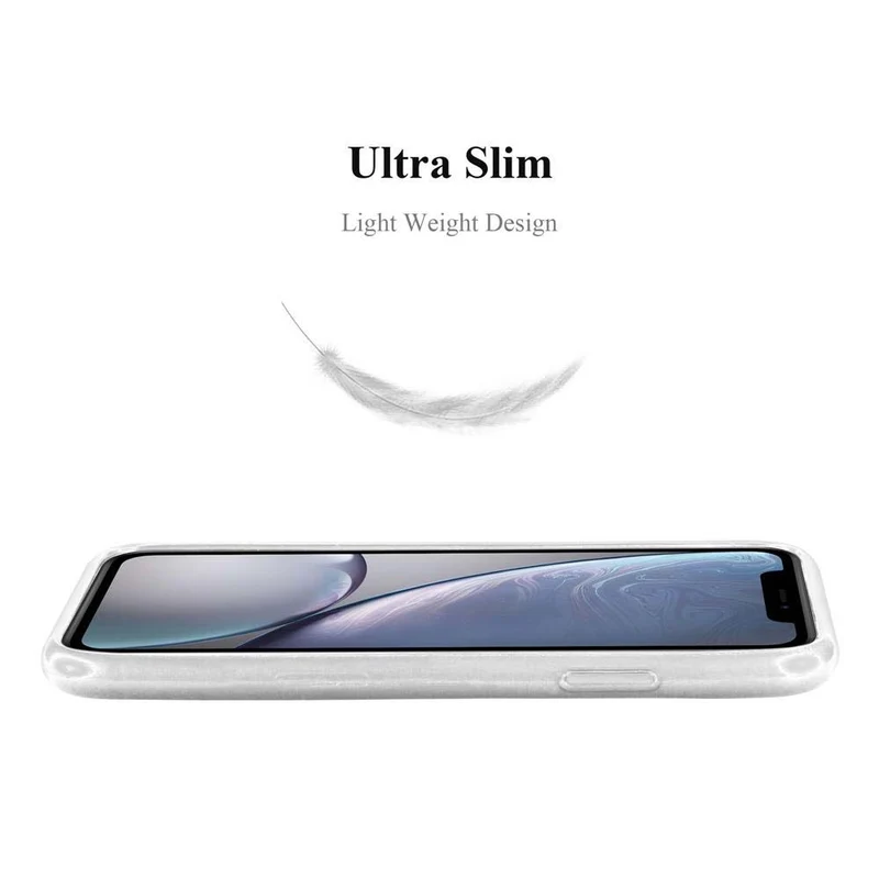 Cadorabo Hülle kompatibel mit Apple iPhone XR Schutzhülle aus flexiblem TPU Silikon im Brushed Design