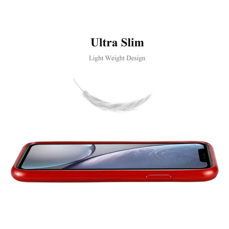 Cadorabo Hülle kompatibel mit Apple iPhone XR Schutzhülle aus flexiblem TPU Silikon im Brushed Design