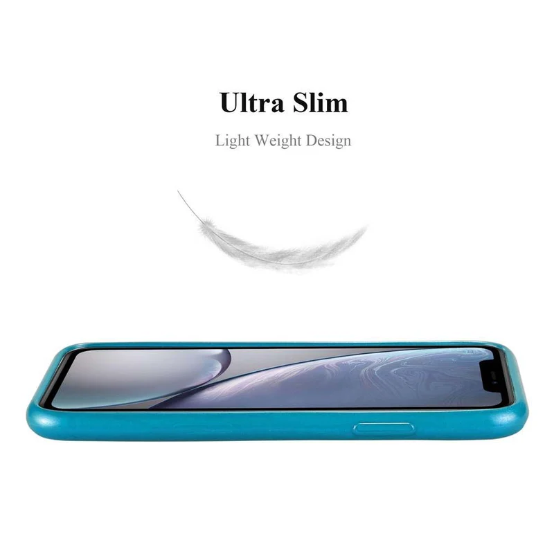 Cadorabo Hülle kompatibel mit Apple iPhone XR Schutzhülle aus flexiblem TPU Silikon im Brushed Design