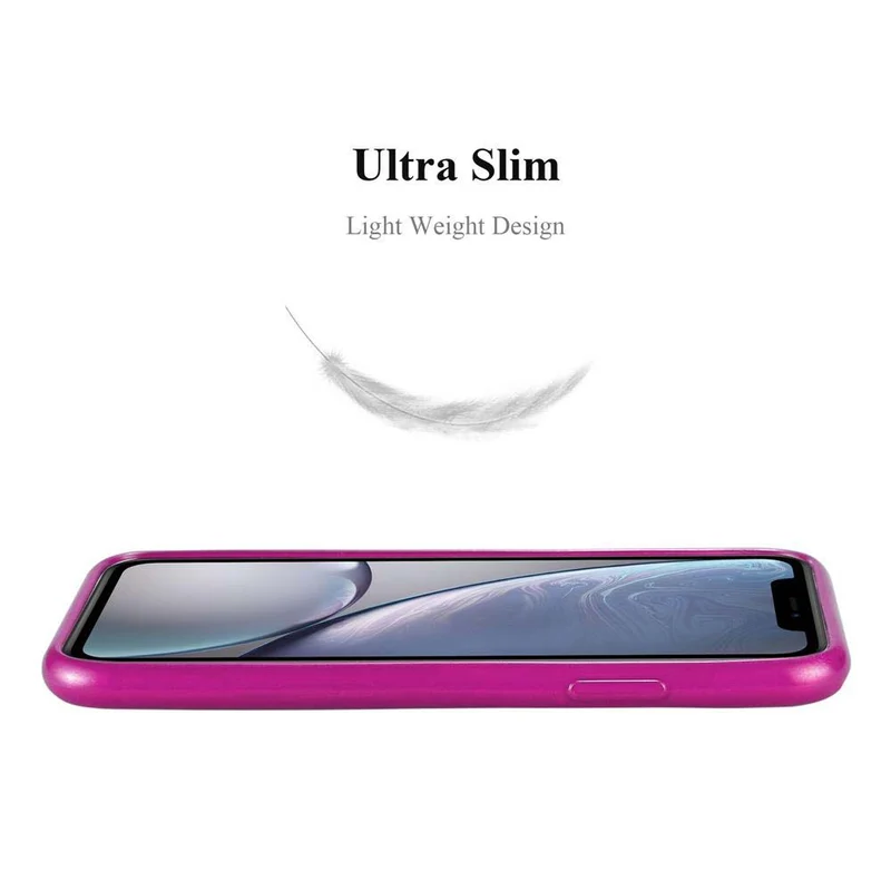 Cadorabo Hülle kompatibel mit Apple iPhone XR Schutzhülle aus flexiblem TPU Silikon im Brushed Design