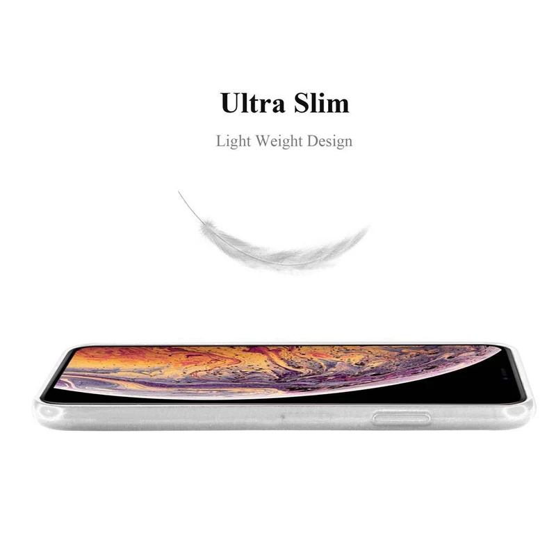 Cadorabo Hülle kompatibel mit Apple iPhone XS MAX Schutzhülle aus flexiblem TPU Silikon im Brushed Design