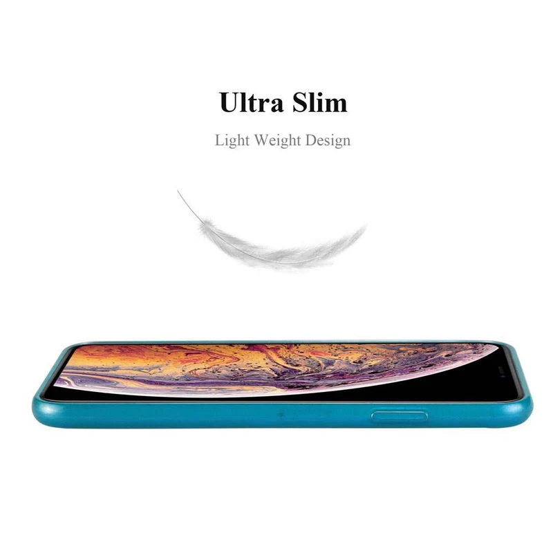 Cadorabo Hülle kompatibel mit Apple iPhone XS MAX Schutzhülle aus flexiblem TPU Silikon im Brushed Design