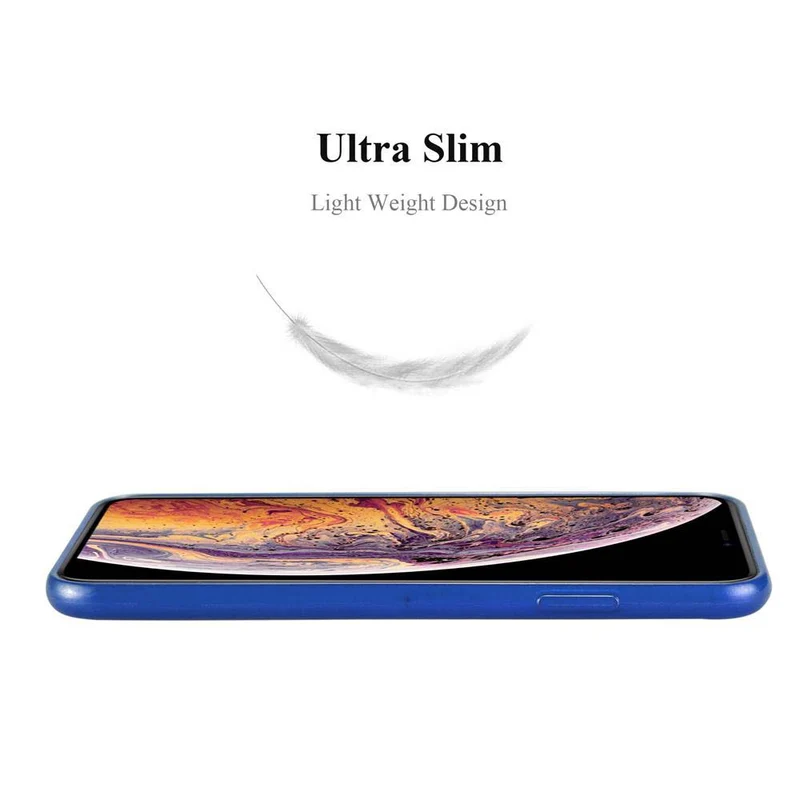 Cadorabo Hülle kompatibel mit Apple iPhone XS MAX Schutzhülle aus flexiblem TPU Silikon im Brushed Design