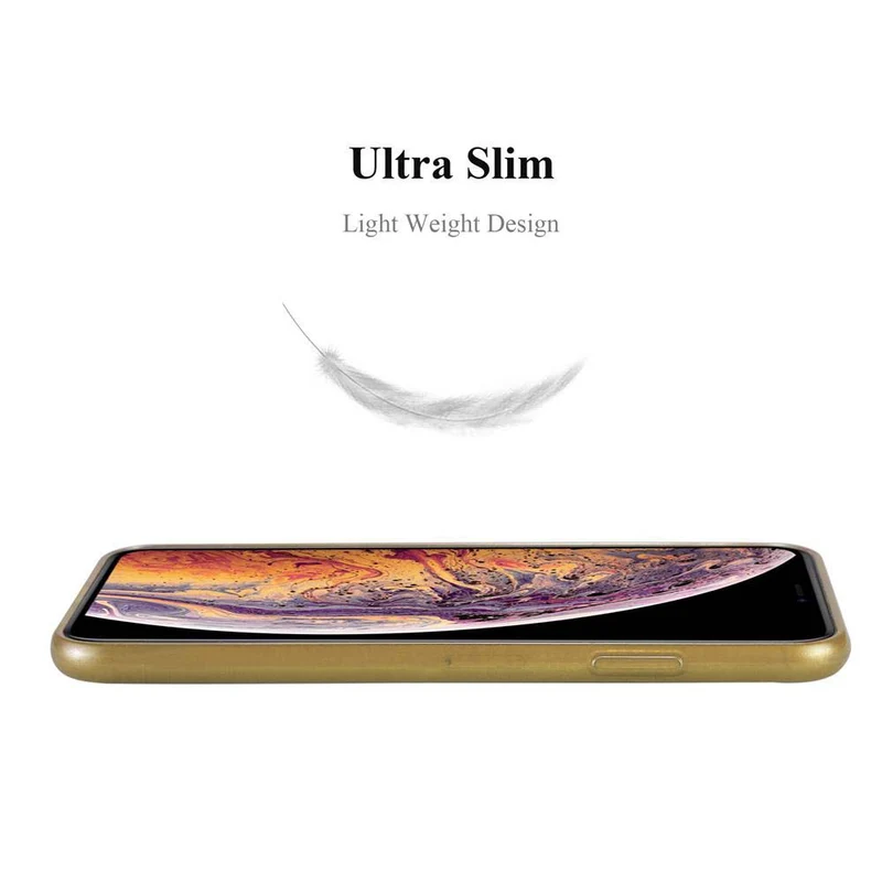 Cadorabo Hülle kompatibel mit Apple iPhone XS MAX Schutzhülle aus flexiblem TPU Silikon im Brushed Design
