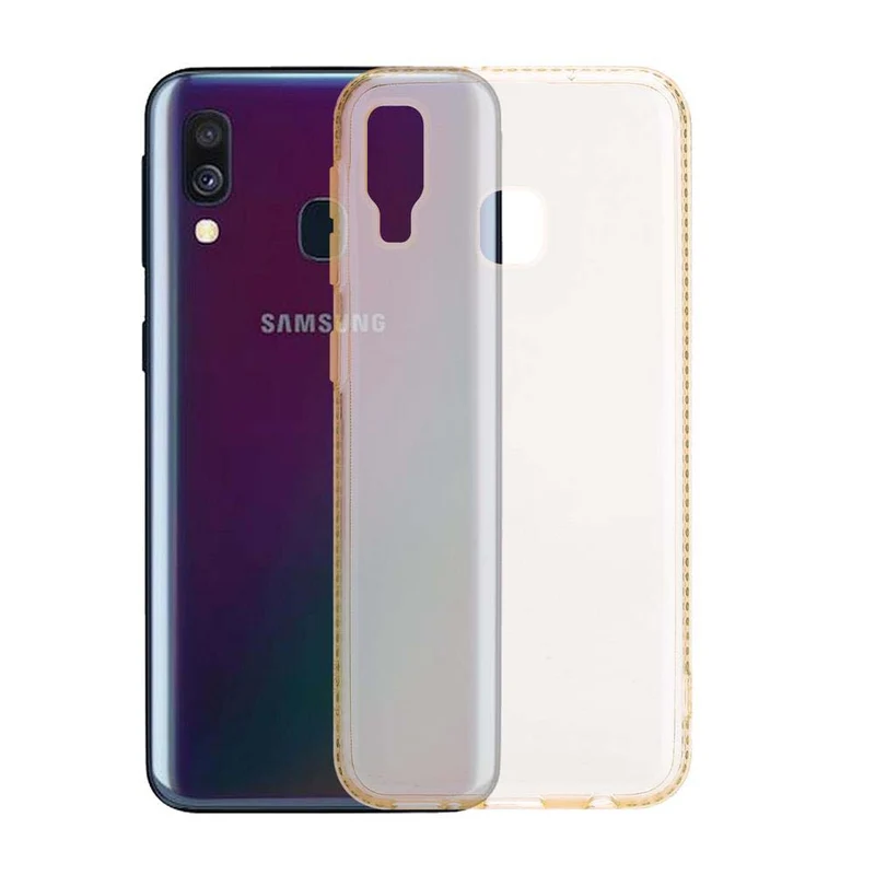 Cadorabo Hülle kompatibel mit Samsung Galaxy A40 Schutzhülle aus flexiblem TPU Silikon im Strass Design