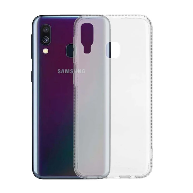 Cadorabo Hülle kompatibel mit Samsung Galaxy A40 Schutzhülle aus flexiblem TPU Silikon im Strass Design