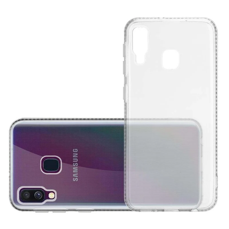 Cadorabo Hülle kompatibel mit Samsung Galaxy A40 Schutzhülle aus flexiblem TPU Silikon im Strass Design