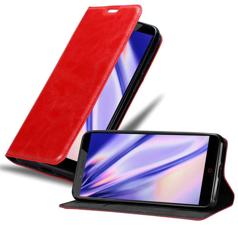 Cadorabo Hülle kompatibel mit ZTE Nubia Z11 MAX Schutzhülle mit Magnetverschluss, Standfunktion und Kartenfach