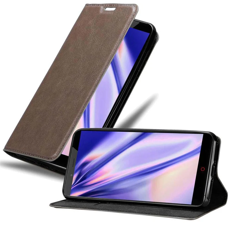 Cadorabo Hülle kompatibel mit ZTE Nubia Z11 MAX Schutzhülle mit Magnetverschluss, Standfunktion und Kartenfach