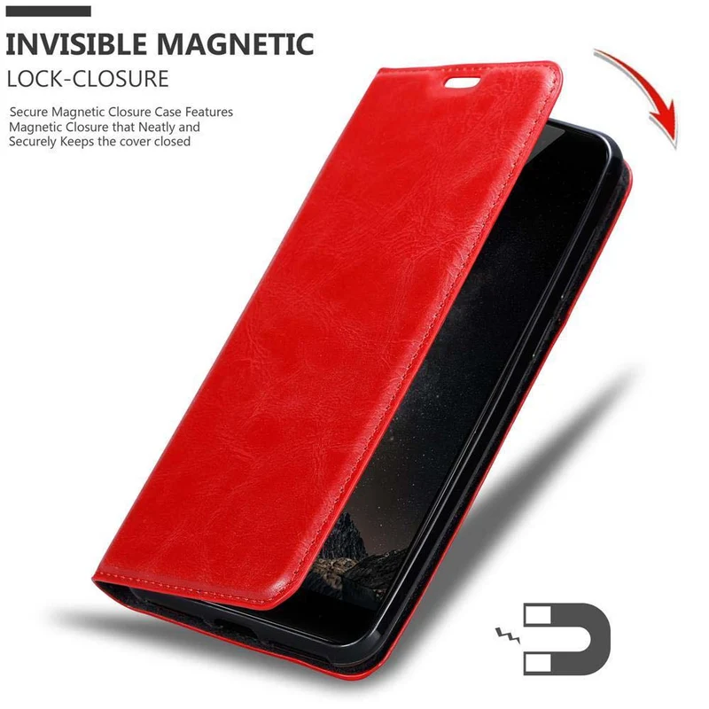 Cadorabo Hülle kompatibel mit ZTE Nubia Z11 MAX Schutzhülle mit Magnetverschluss, Standfunktion und Kartenfach