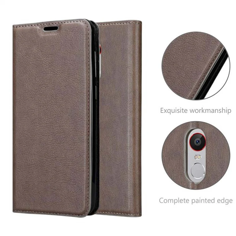 Cadorabo Hülle kompatibel mit ZTE Nubia Z11 MAX Schutzhülle mit Magnetverschluss, Standfunktion und Kartenfach