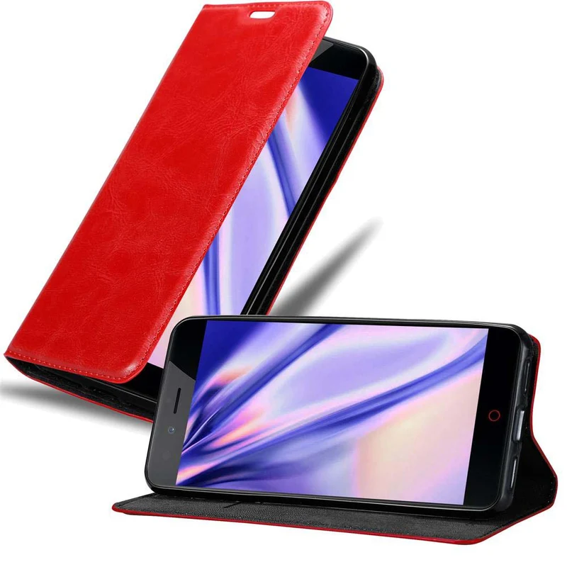 Cadorabo Hülle kompatibel mit ZTE Nubia Z11 MINI S Schutzhülle mit Magnetverschluss, Standfunktion und Kartenfach
