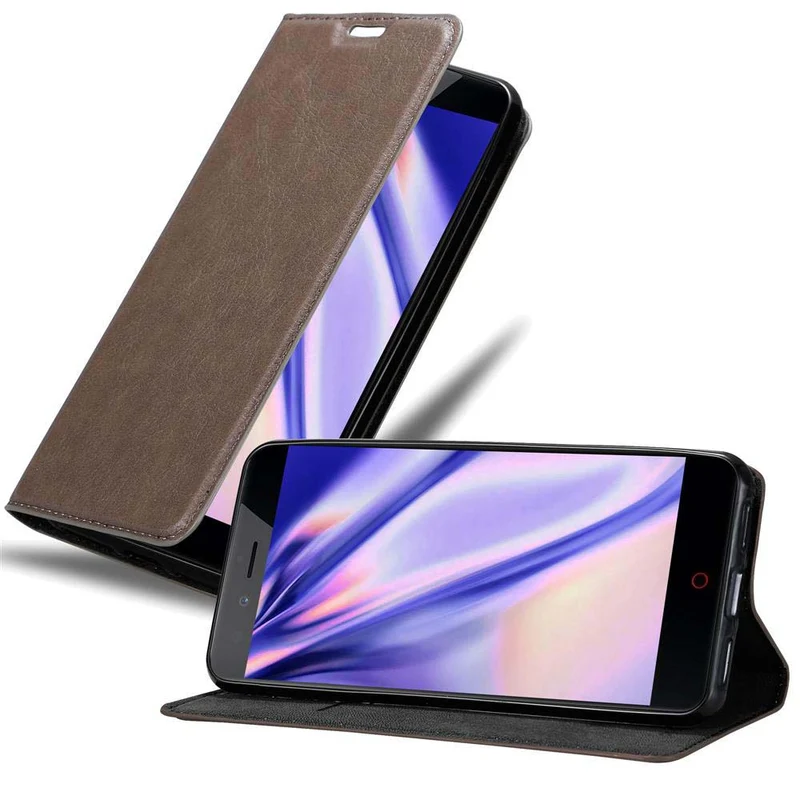 Cadorabo Hülle kompatibel mit ZTE Nubia Z11 MINI S Schutzhülle mit Magnetverschluss, Standfunktion und Kartenfach