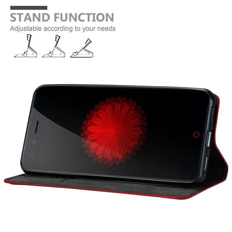Cadorabo Hülle kompatibel mit ZTE Nubia Z11 MINI S Schutzhülle mit Magnetverschluss, Standfunktion und Kartenfach