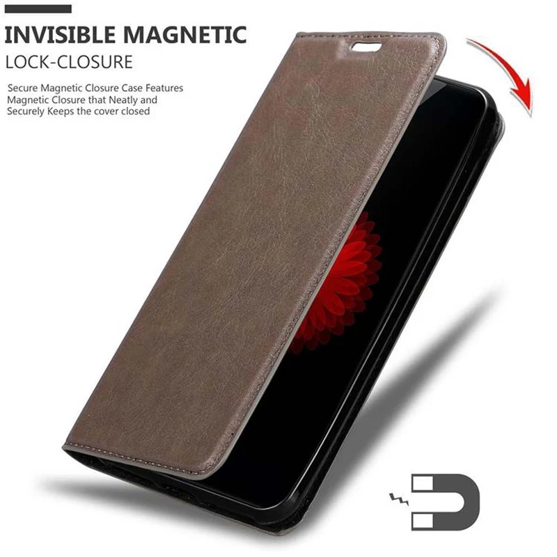 Cadorabo Hülle kompatibel mit ZTE Nubia Z11 MINI S Schutzhülle mit Magnetverschluss, Standfunktion und Kartenfach