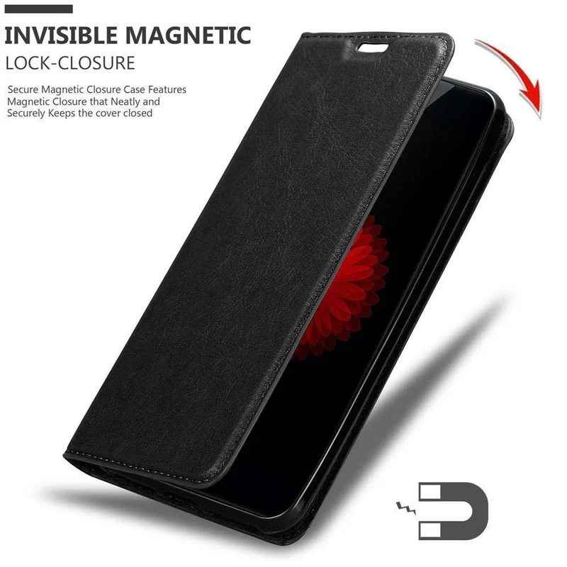 Cadorabo Hülle kompatibel mit ZTE Nubia Z11 MINI S Schutzhülle mit Magnetverschluss, Standfunktion und Kartenfach