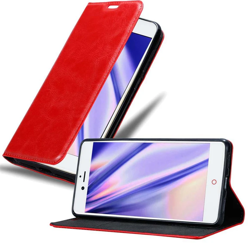 Cadorabo Hülle kompatibel mit ZTE Nubia Z11 Schutzhülle mit Magnetverschluss, Standfunktion und Kartenfach