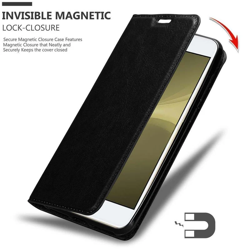 Cadorabo Hülle kompatibel mit ZTE Nubia Z11 Schutzhülle mit Magnetverschluss, Standfunktion und Kartenfach