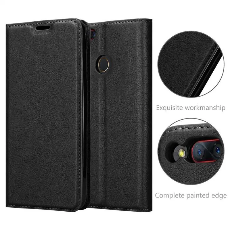 Cadorabo Hülle kompatibel mit ZTE Nubia Z17 MINI Schutzhülle mit Magnetverschluss, Standfunktion und Kartenfach