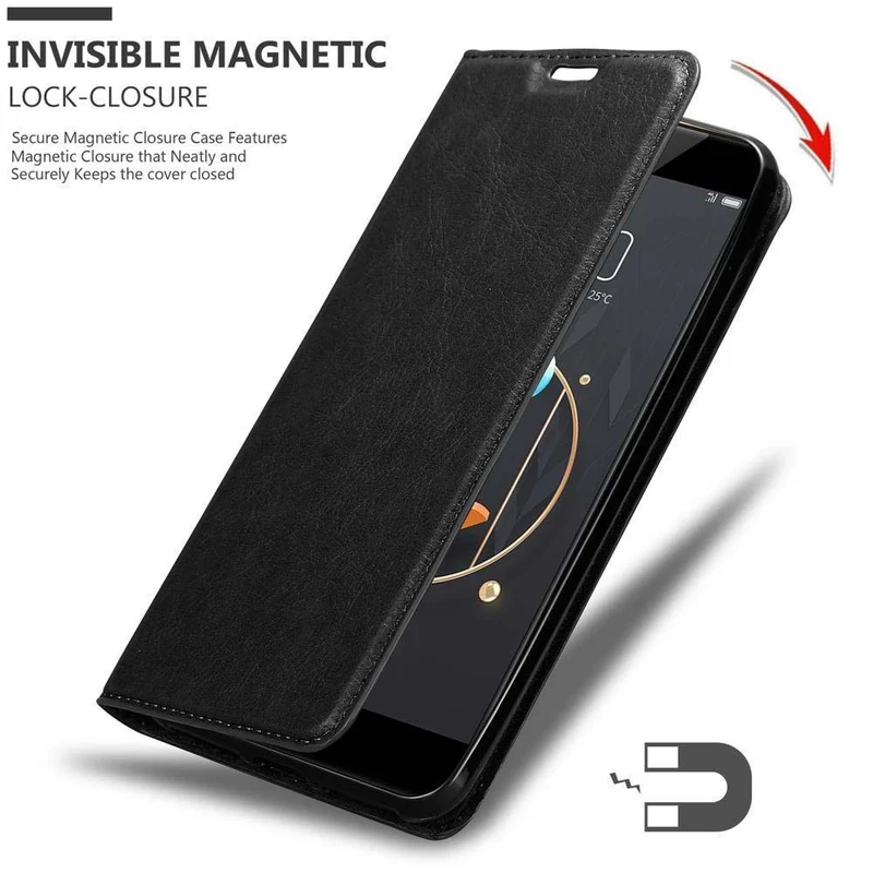 Cadorabo Hülle kompatibel mit ZTE Nubia Z17 MINI Schutzhülle mit Magnetverschluss, Standfunktion und Kartenfach